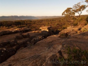 Lake Wartook at sunset from The Balconies