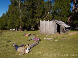 Taking a break at Dixons Kingdom Hut