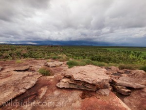 Approaching wet season storm from Ubirr