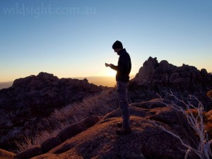 Exploring near the Sentinel at sunrise