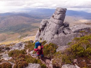 Ascending the crest of the range via Moraine A